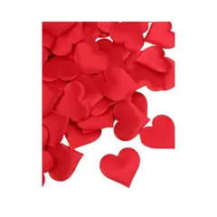 GENERICO - Petalos En Forma Corazon Rojo 25 / 50 Y 100 Piezas