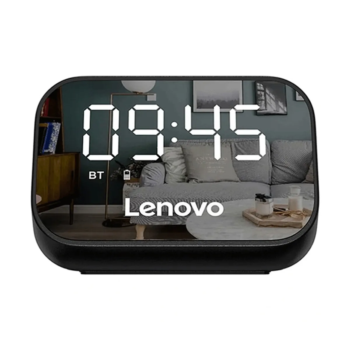 LENOVO - Radio Parlante y Reloj De Mesa Bluetooth Recargable Portatil