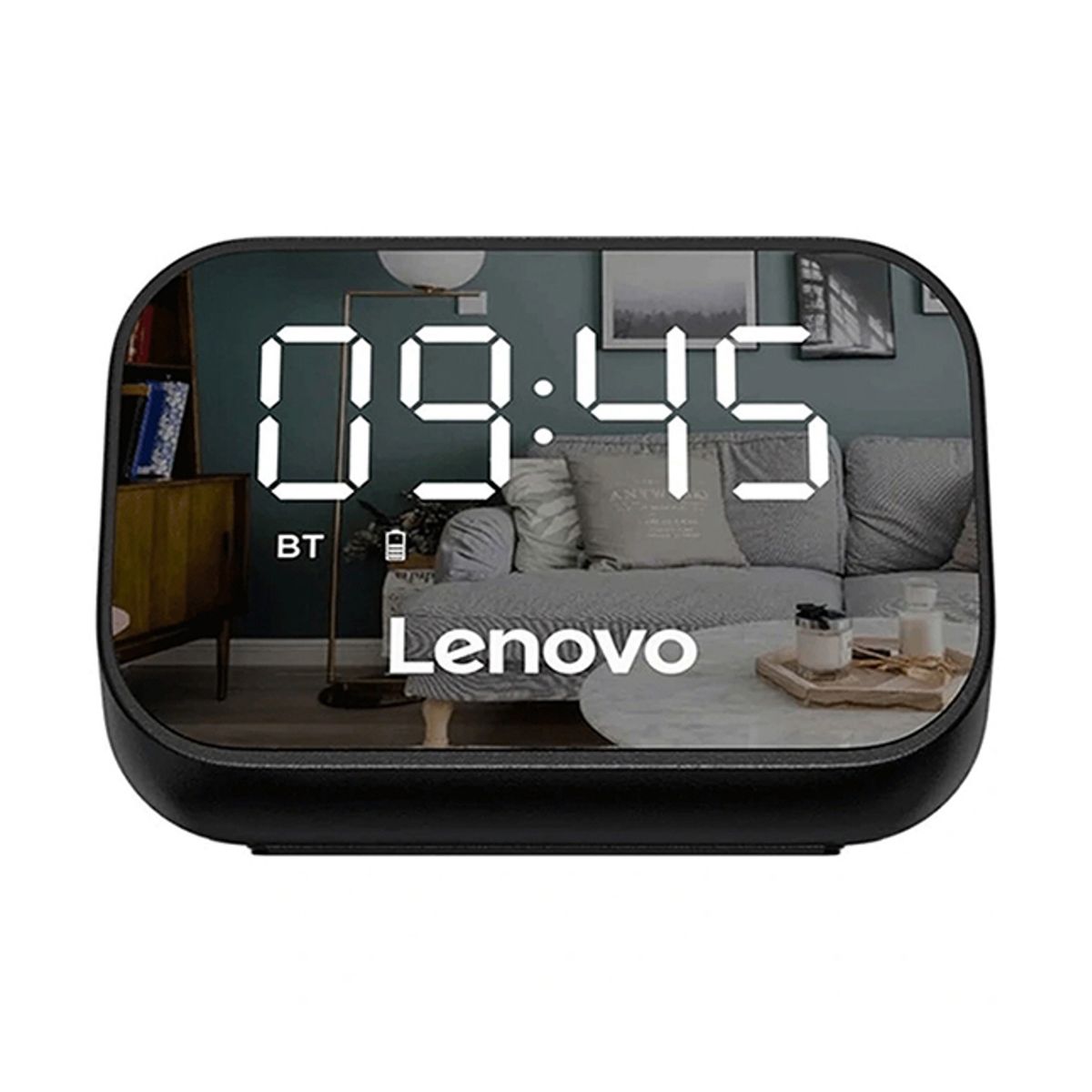 LENOVO - Radio Parlante y Reloj De Mesa Bluetooth Recargable Portatil