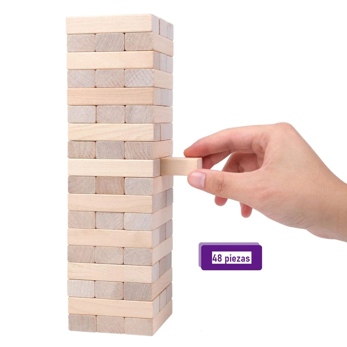 GENERICO - Juego De Mesa Torre De Equilibrio Juguete Didáctico Madera