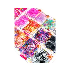 GENERICO - Liga Elastico Para Trenza Colore Carton 12 Unidades