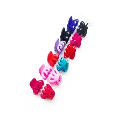 GENERICO - Pack 12 Pinzas Tiburon Chico Color Fuerte 2 Cm Para El Cabello
