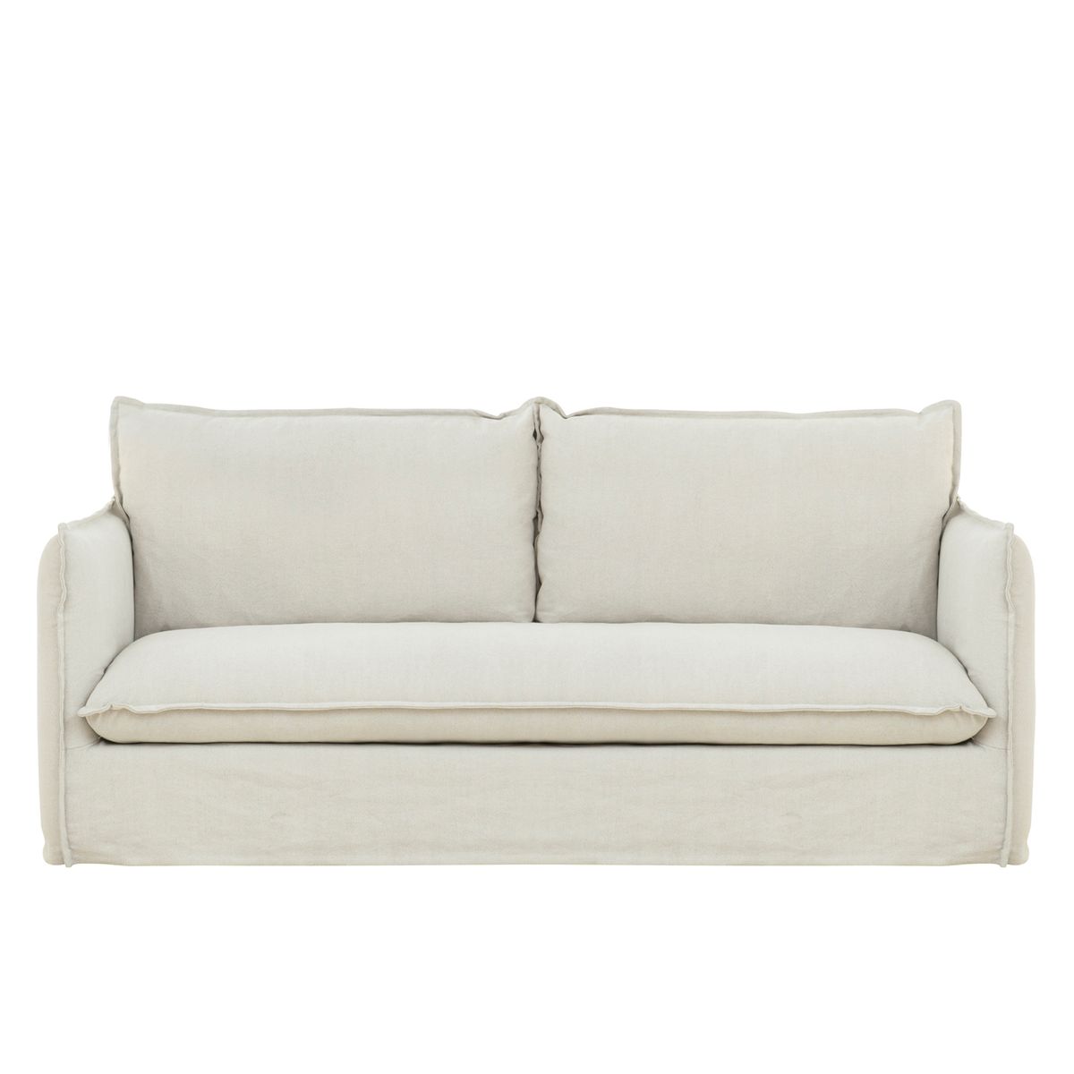 EPICADECO - SOFÁ 3 CUERPOS MINOTTI LINO CRUDO EPICADECO