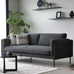 EPICADECO - SOFÁ 4 CUERPOS SOFT BOUCLÉ GRIS GRAFITO