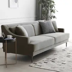 EPICADECO - SOFÁ 3 CUERPOS FACUNDO TELA GRIS