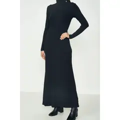 COLCCI - Vestido Canelado Cuello Alto