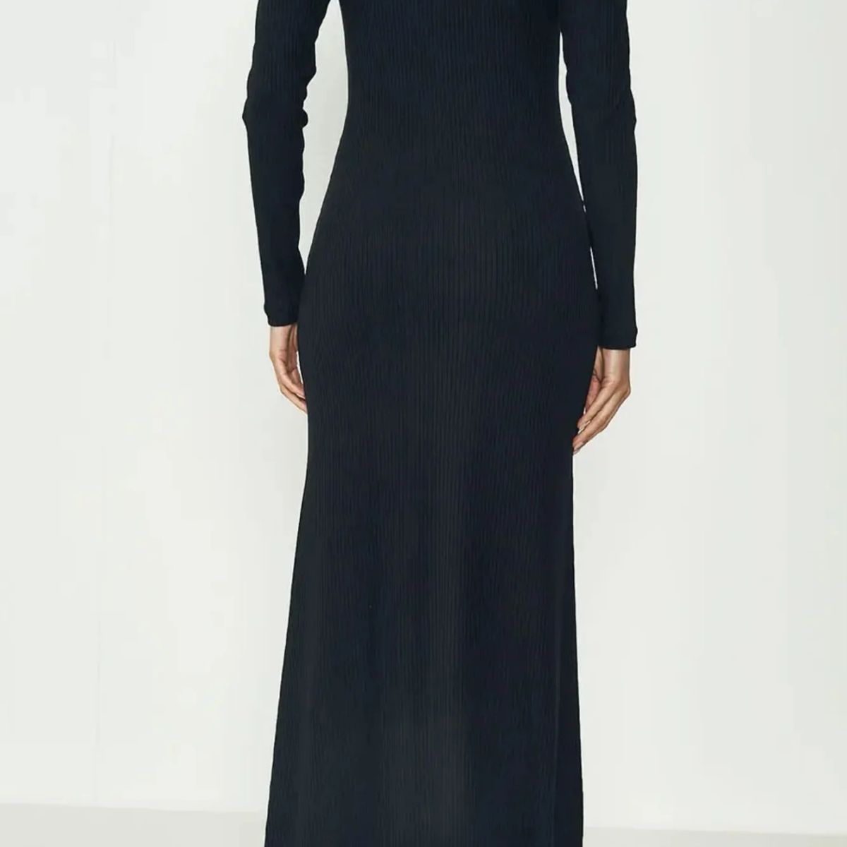 COLCCI - Vestido Canelado Cuello Alto