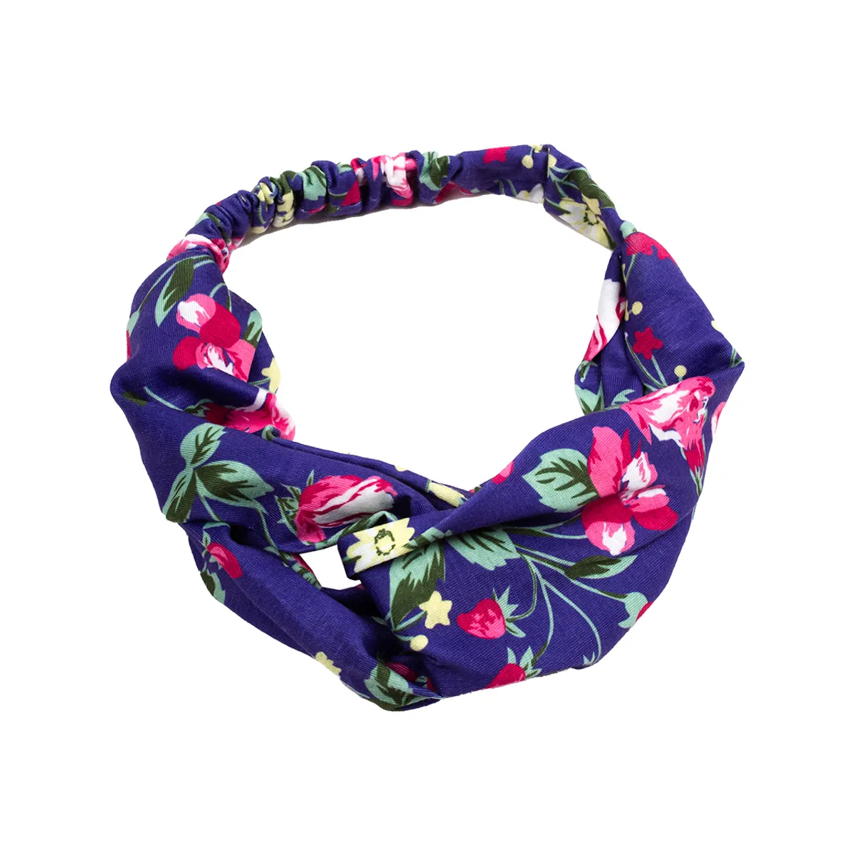 BIJOUTERIA LB20 SPA - Cintillo De Tela Entrelazado Elasticado - Morado