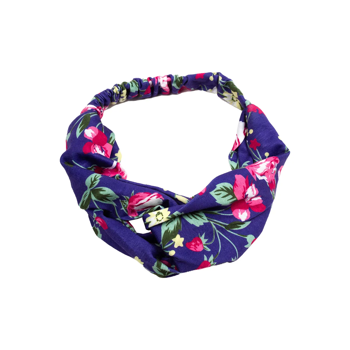 BIJOUTERIA LB20 SPA - Cintillo De Tela Entrelazado Elasticado - Morado