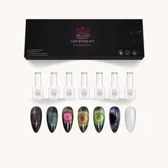 BLUUM - Kit 7 Esmaltes Magnéticos Ojos De Gato 15ml + Imán