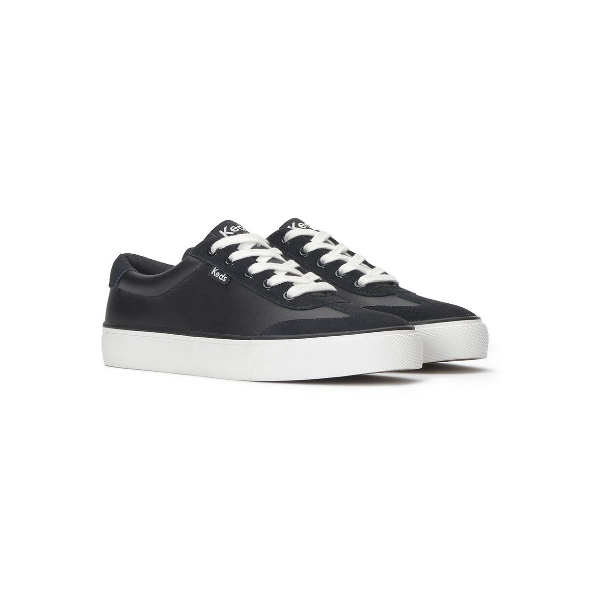 KEDS - Zapatilla Cuero Mujer Jump Kick T-Toe Negro KEDS