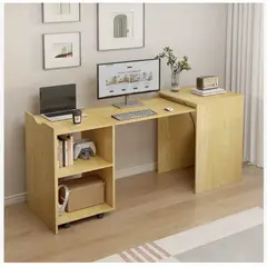 HOMER DESIGN - Escritorio Plegable Para Studio 140x44x80 Con Dos Repisa