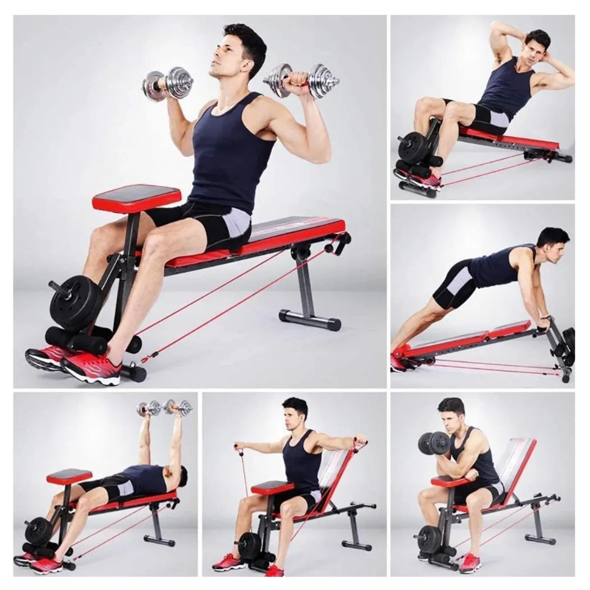 YEP S - Banca Abdominal Pecho Piernas Inclinable