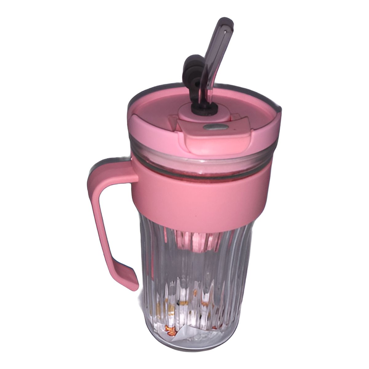 GENERICO - Taza De Vidrio Con  Bombilla Y Agarradero