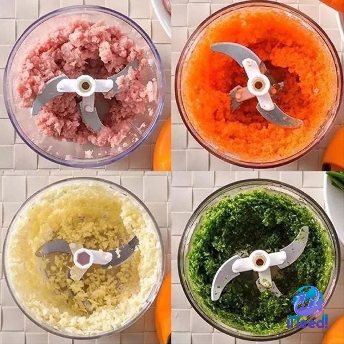 GENERICO - Pica Todo Triturador Picador Procesador Alimentos Manual