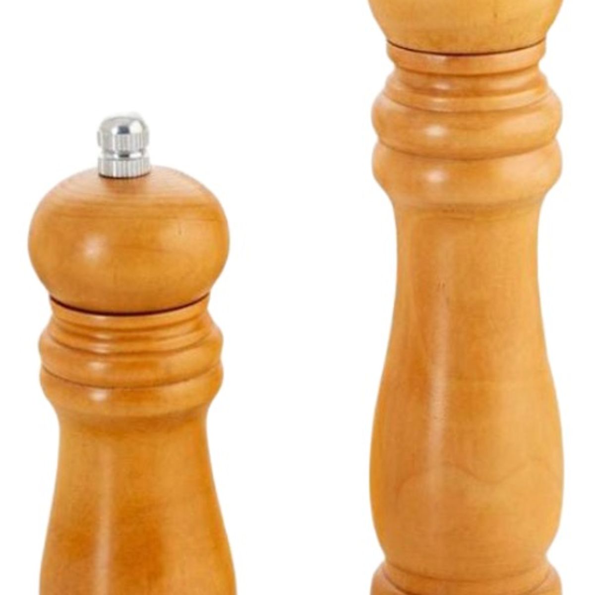 GENERICO - Molinillo De Sal Y Pimienta De Madera Set 2 Piezas 21cm