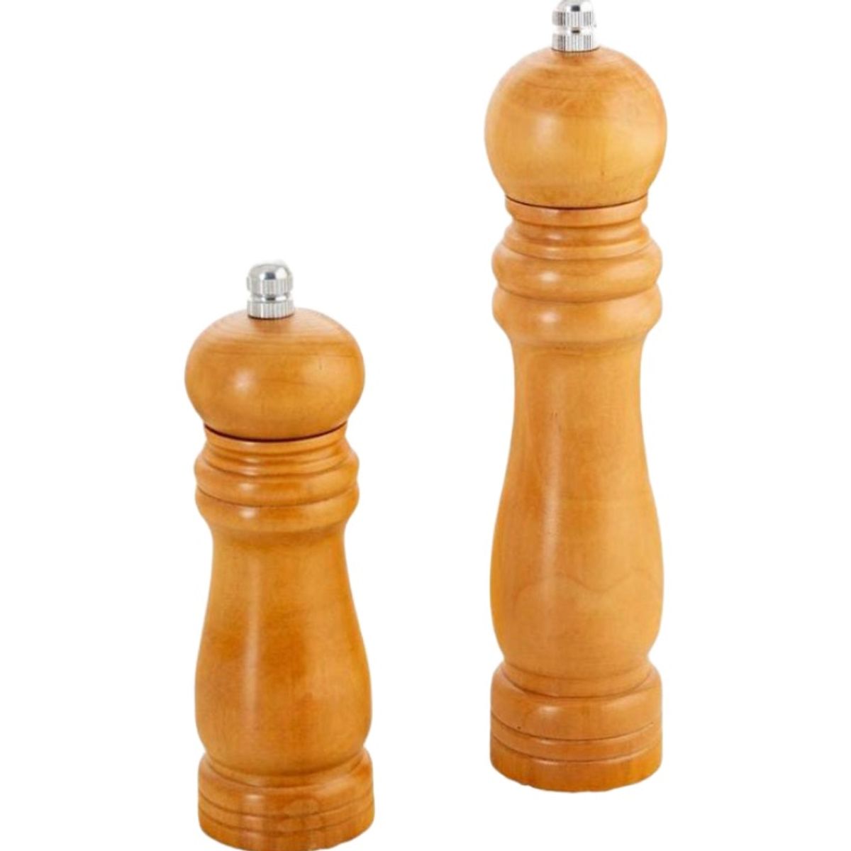 GENERICO - Molinillo De Sal Y Pimienta De Madera Set 2 Piezas 21cm