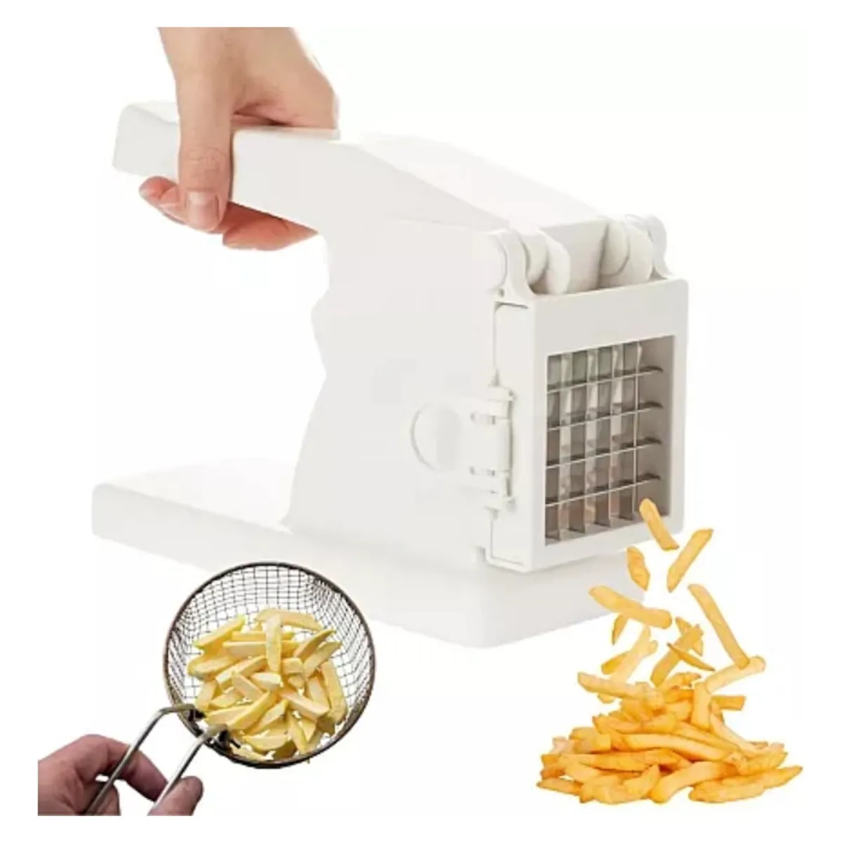 GENERICO - Cortador Picador De Papas Fritas Rebanador Verduras Maquina
