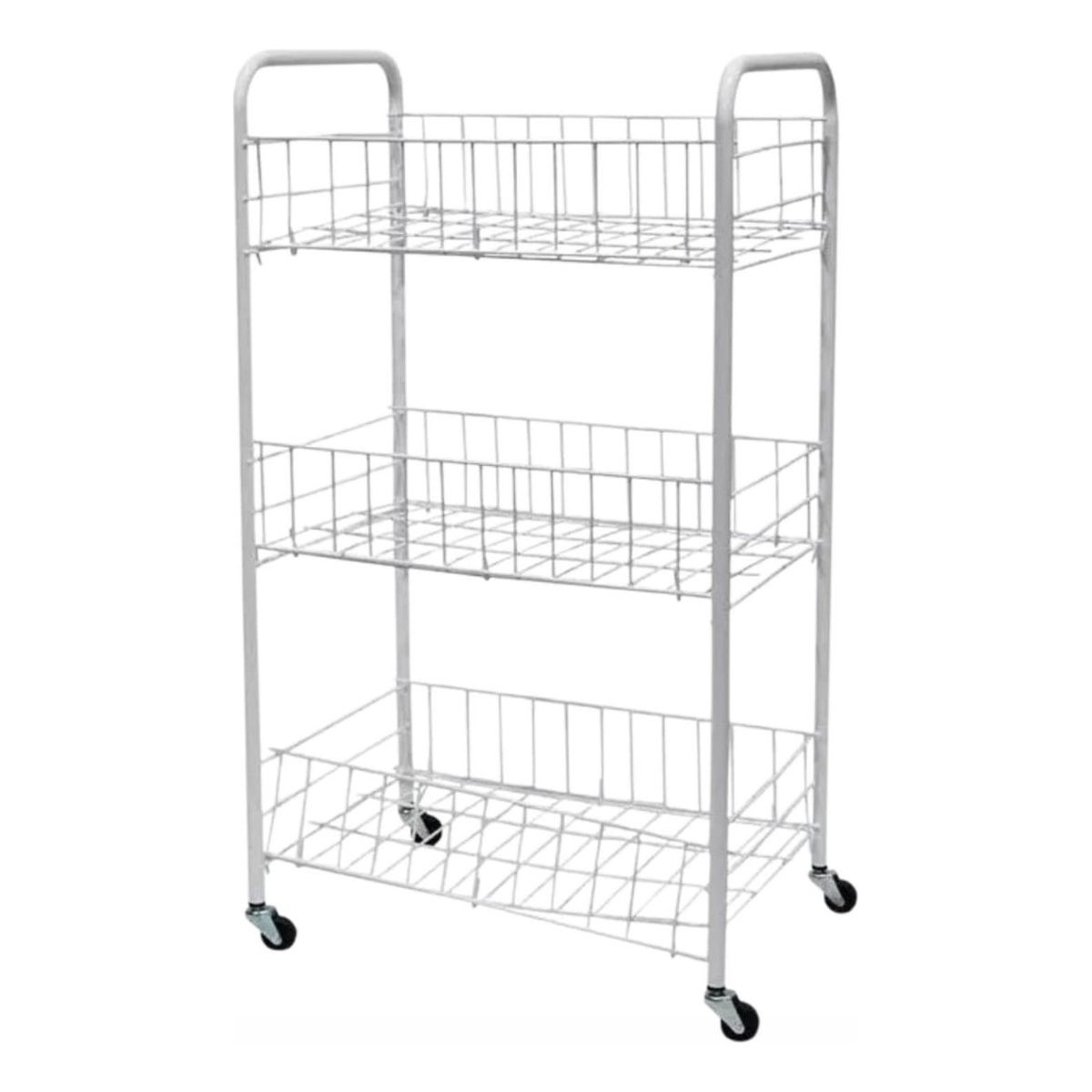 GENERICO - Carrito Verdulero Frutero 3 Estantes Con Ruedas Cocina