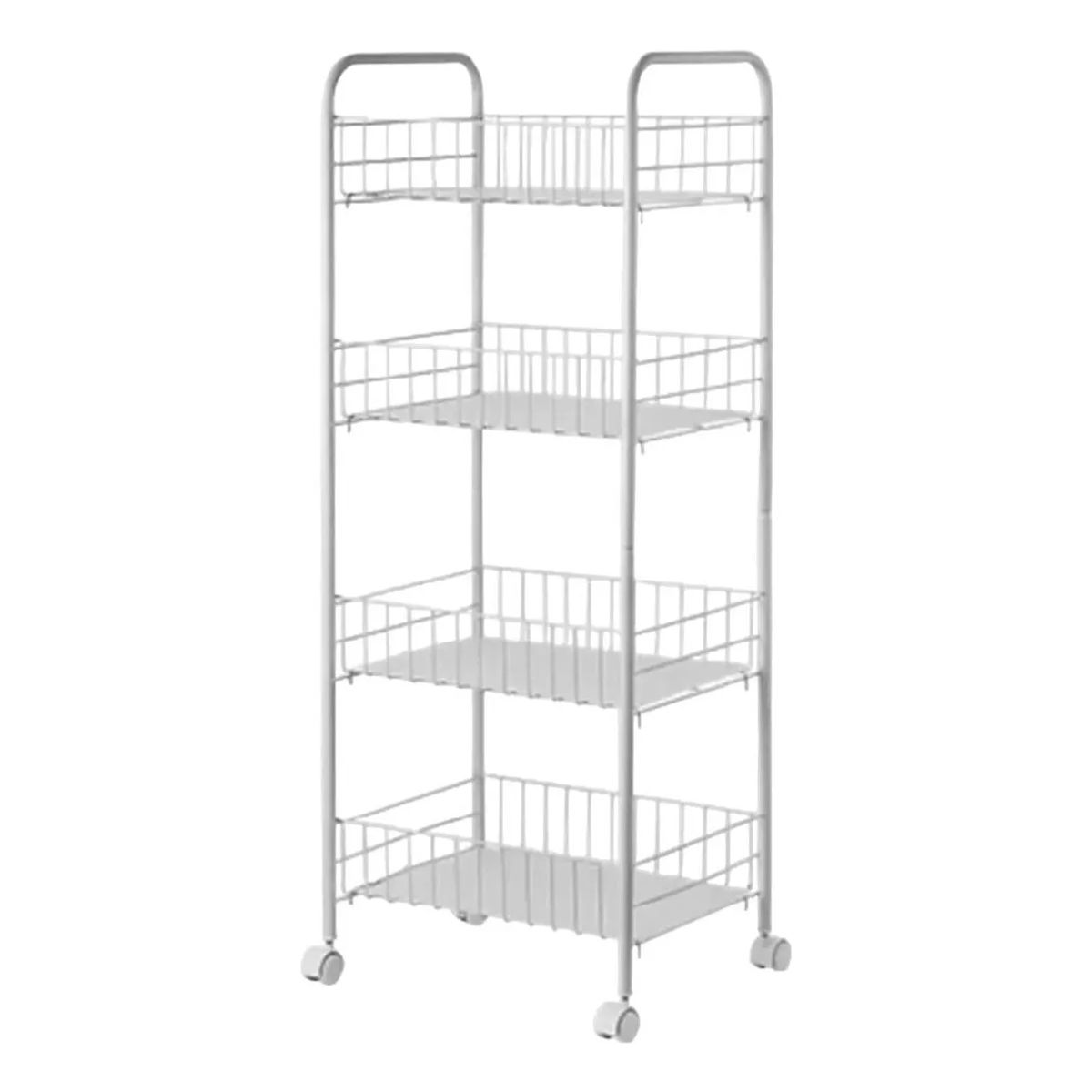 GENERICO - Carrito Verdulero Frutero 4 Estantes Con Ruedas Cocina