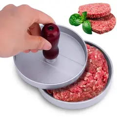 GENERICO - Prensa Para Hamburguesas Molde Antiadherente Parrilla Pack 2