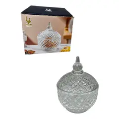 GENERICO - Azucarero Bombonera Caramelera Decorativo De Cristal Vidrio