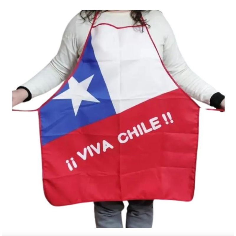 GENERICO - Delantal Dieciochero Pechera Fiestas Patrias Celebración 18