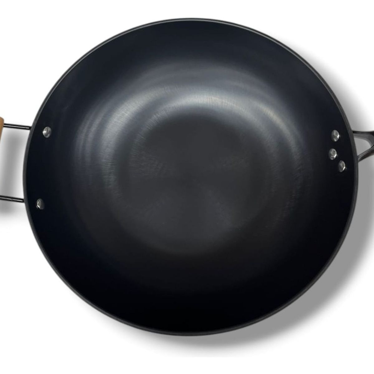 GENERICO - Sarten Woks Chino Con Mango De Madera Antiadherente 365cm