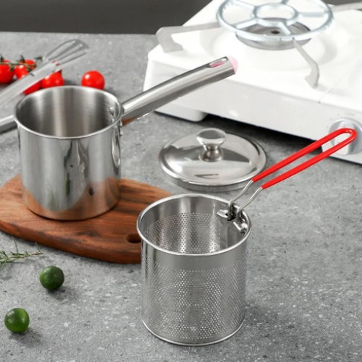 GENERICO - Juego De Freidora Olla Para Cocina Se Adapta En Toda Cocina