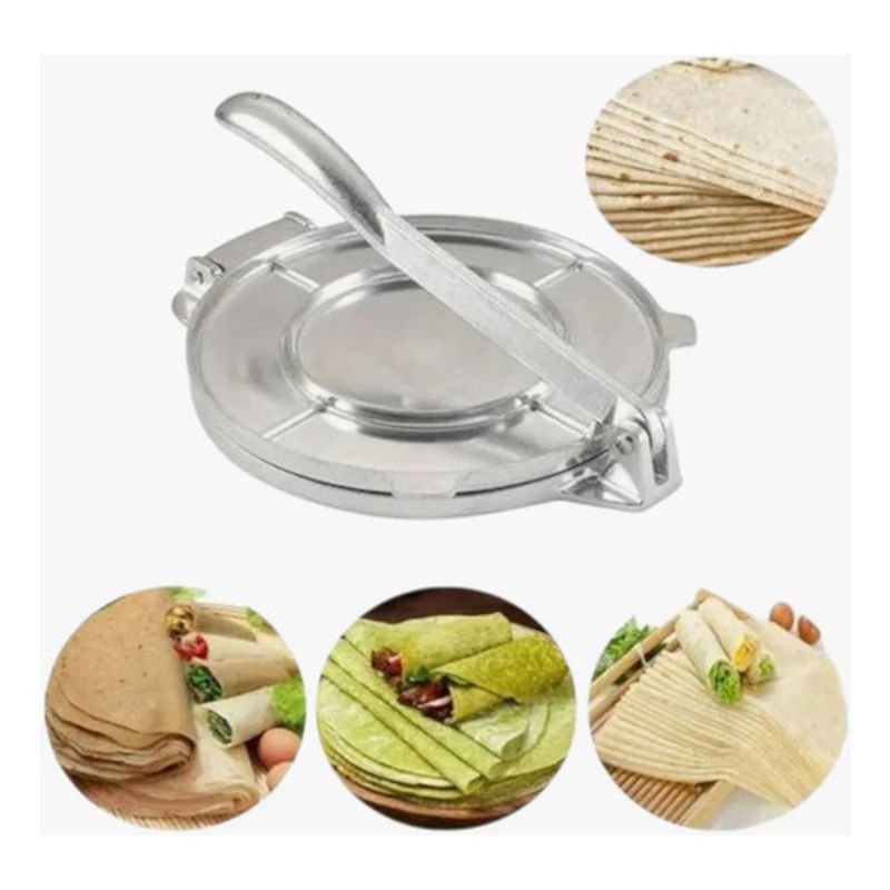 GENERICO - Prensa Para Tortillas 20 Cm Cocina Acero Inoxidable