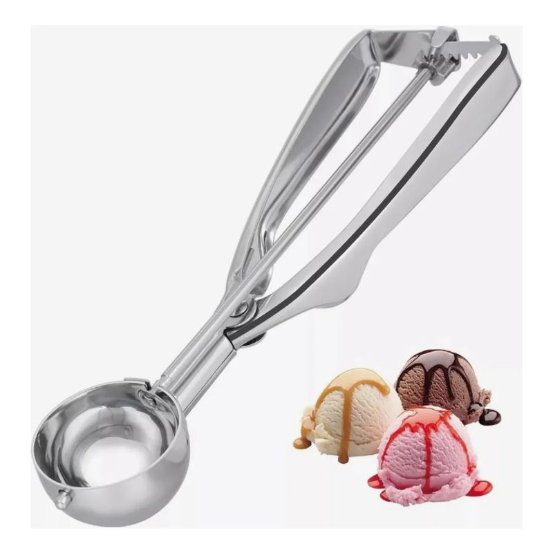 GENERICO - 2 Cuchara De Helado Acero Inoxidable Despachador 7cm