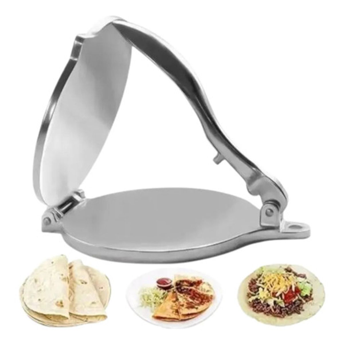 GENERICO - Prensa Para Tortillas 16cm Cocina Acero Inoxidable
