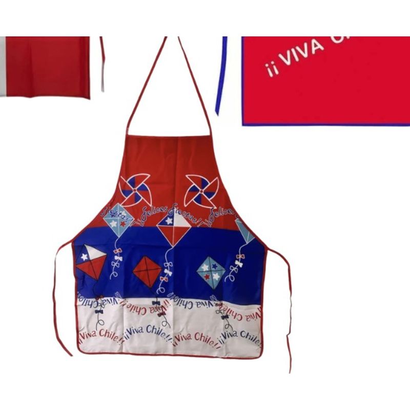 GENERICO - Delantal Dieciochero Pechera Fiestas Patrias Celebración 18