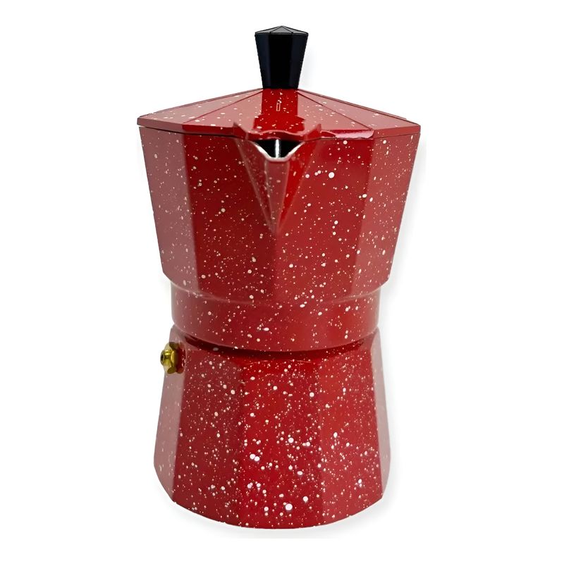 GENERICO - Cafetera Italiana De 9 Tazas Expresso Moka Diseño Granito