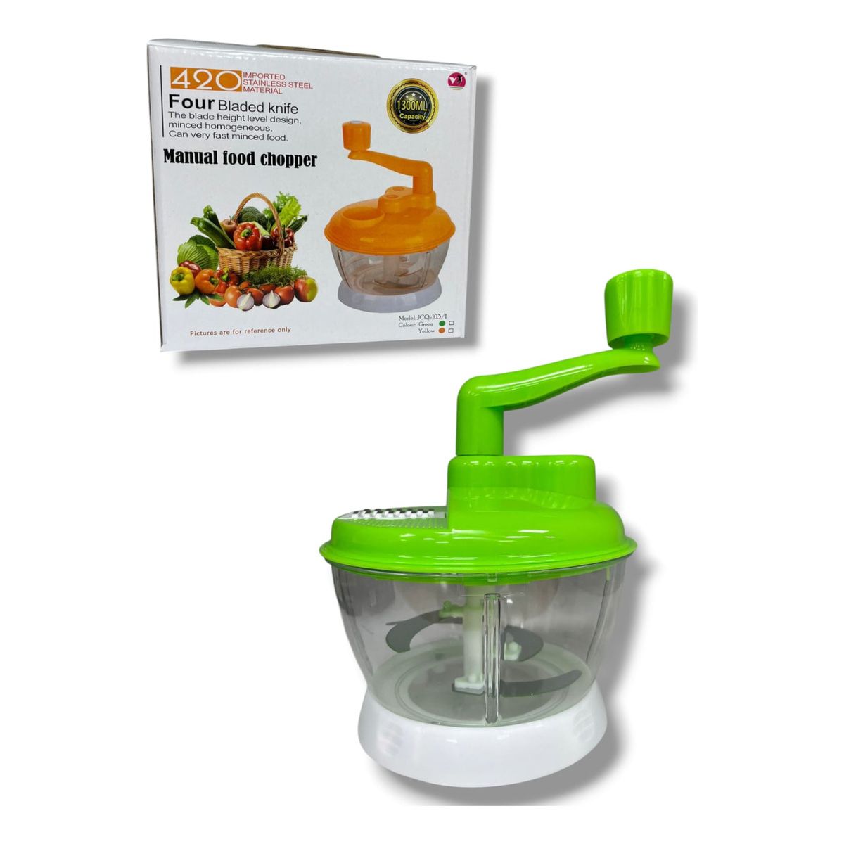 GENERICO - Picador De Cebolla Cortador Manual De Verduras 1300ml