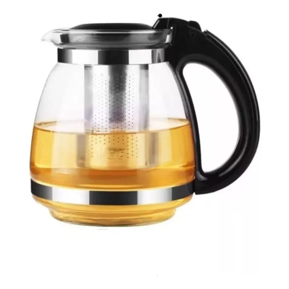 GENERICO - Tetera Jarra De Vidrio Con Filtro Metálico Té Café 1500ml