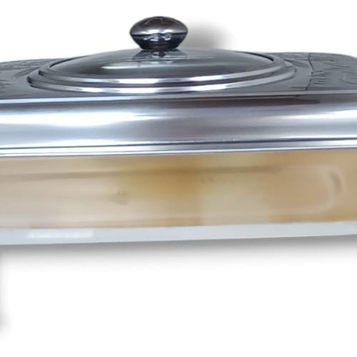 GENERICO - Bandeja Con Tapa Y Patas 34cm X 28cm Salseras Budinera