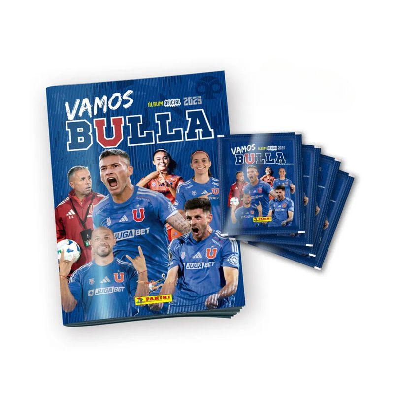 PANINI CHILE - Pack Álbum + 48 Sobres Universidad De Chile - Vamos Bulla