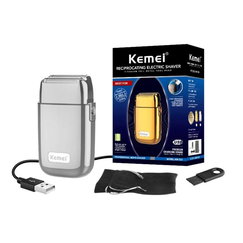 KEMEI - Maquina Afeitadora KEMEI km-TX1 Color plateada