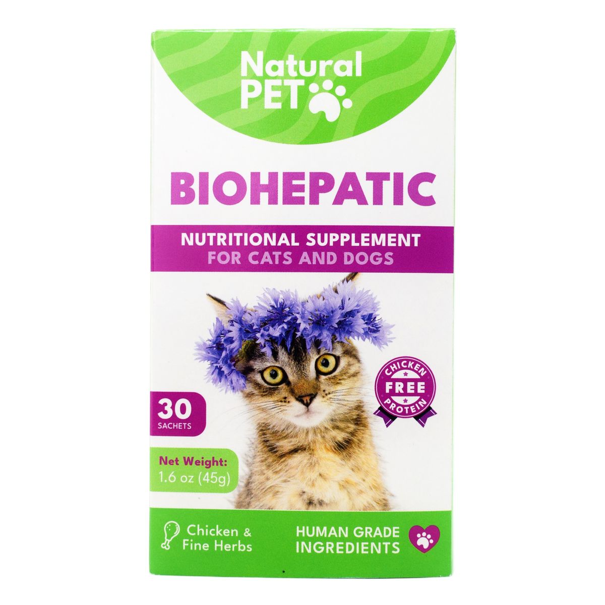 GENERICO - Biohepatic Suplemento Natural Para Perros Y Gatos 30 Sobres