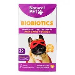 GENERICO - Biobiotics Suplemento Natural Para Perros Y Gatos 30 Sobres