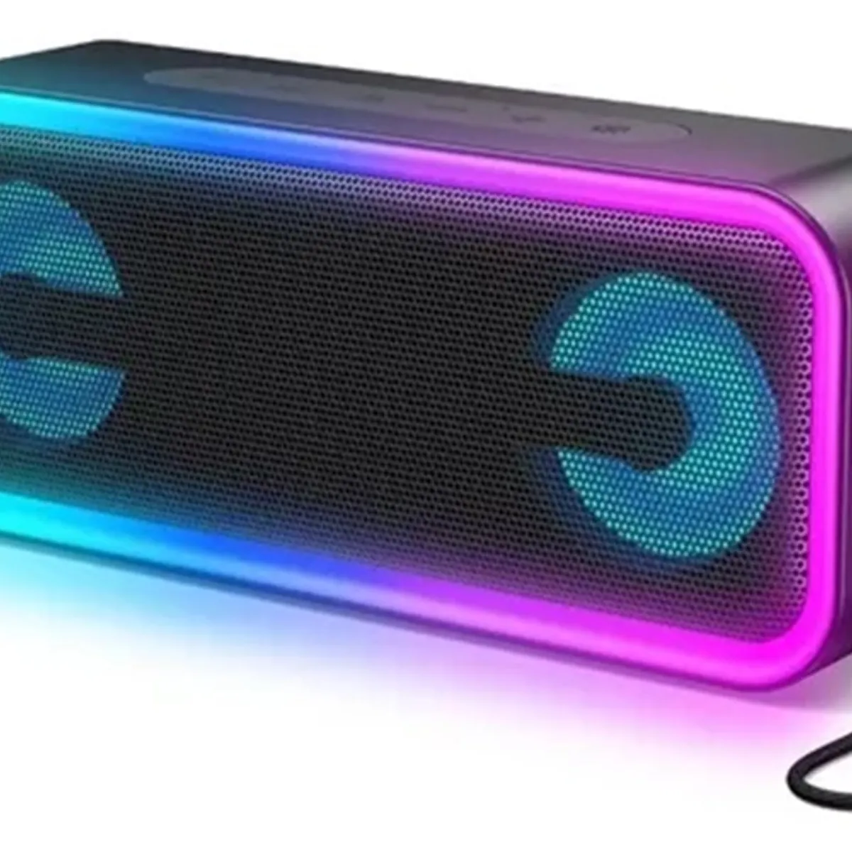 IRM - Parlante Irm Sk5 Bluetooth Inalámbrico Rgb Color Negro