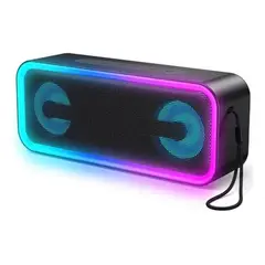 IRM - Parlante Sk5 Bluetooth Inalámbrico Rgb Color Negro