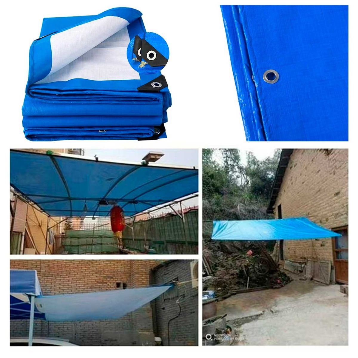 GENERICO - Lona Impermeable Multiuso Reforzada Carpa Universal 3x2mt.