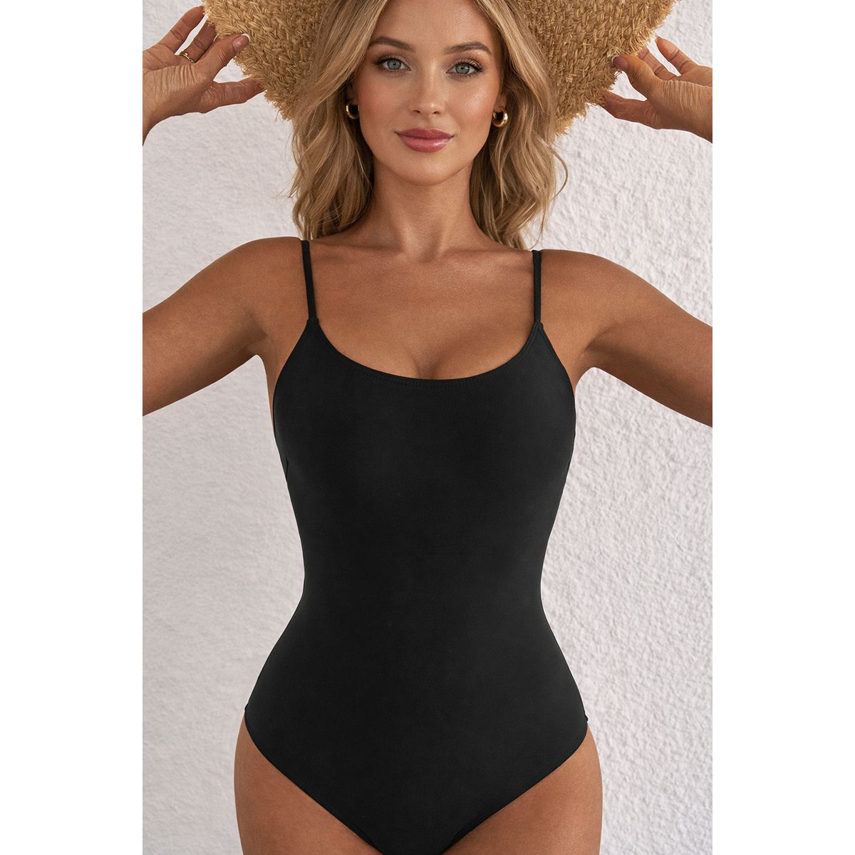 GLORIAHOON - Traje de baño espalda descubierta entrelazada Gloriahoon