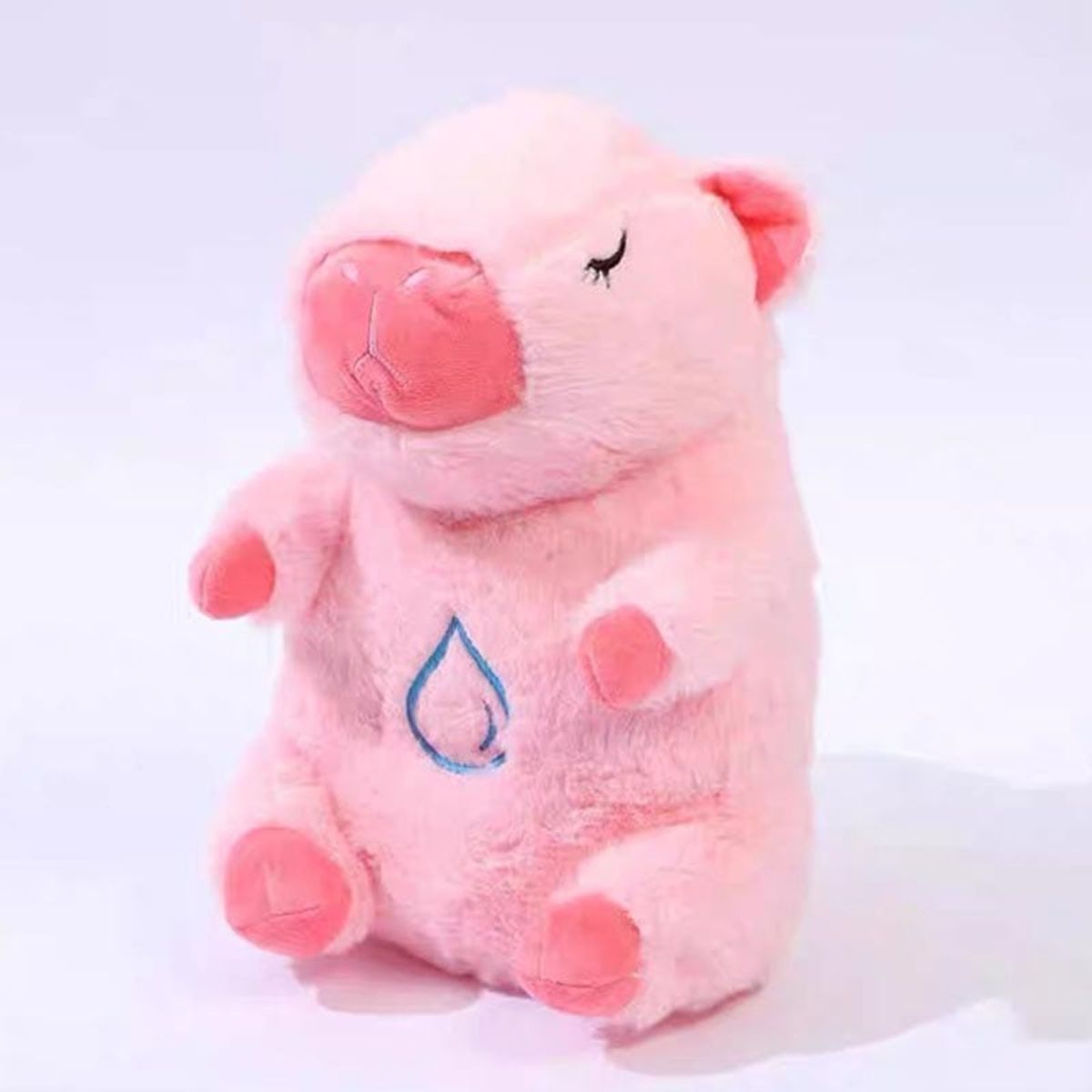 GENERICO - Capibara Peluche de apego respiración luces control de ansiedad rosa