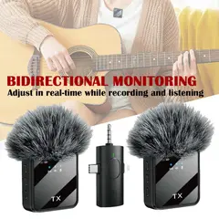 GENERICO - X2 Microfonos Inalambrico Dual Para Iphone Y Android