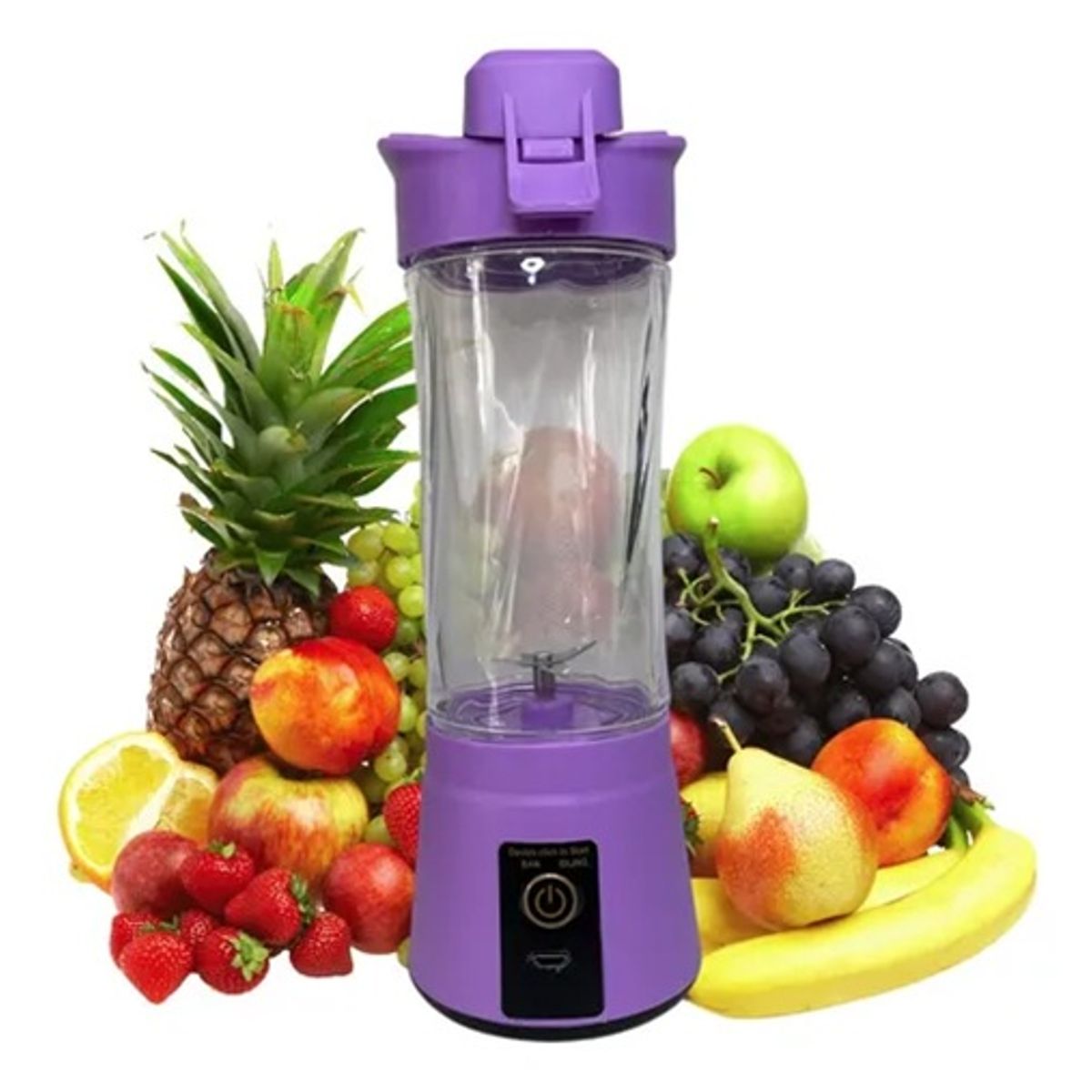 GENERICO - Batidora Juguera Portátil USB Recargable Violeta