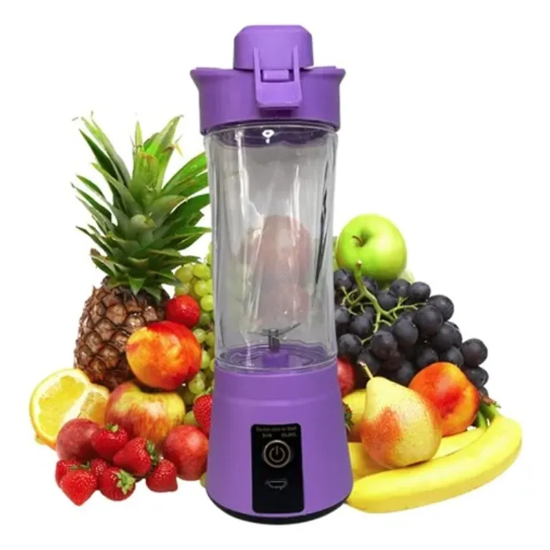 GENERICO - Batidora Juguera Portátil USB Recargable Violeta