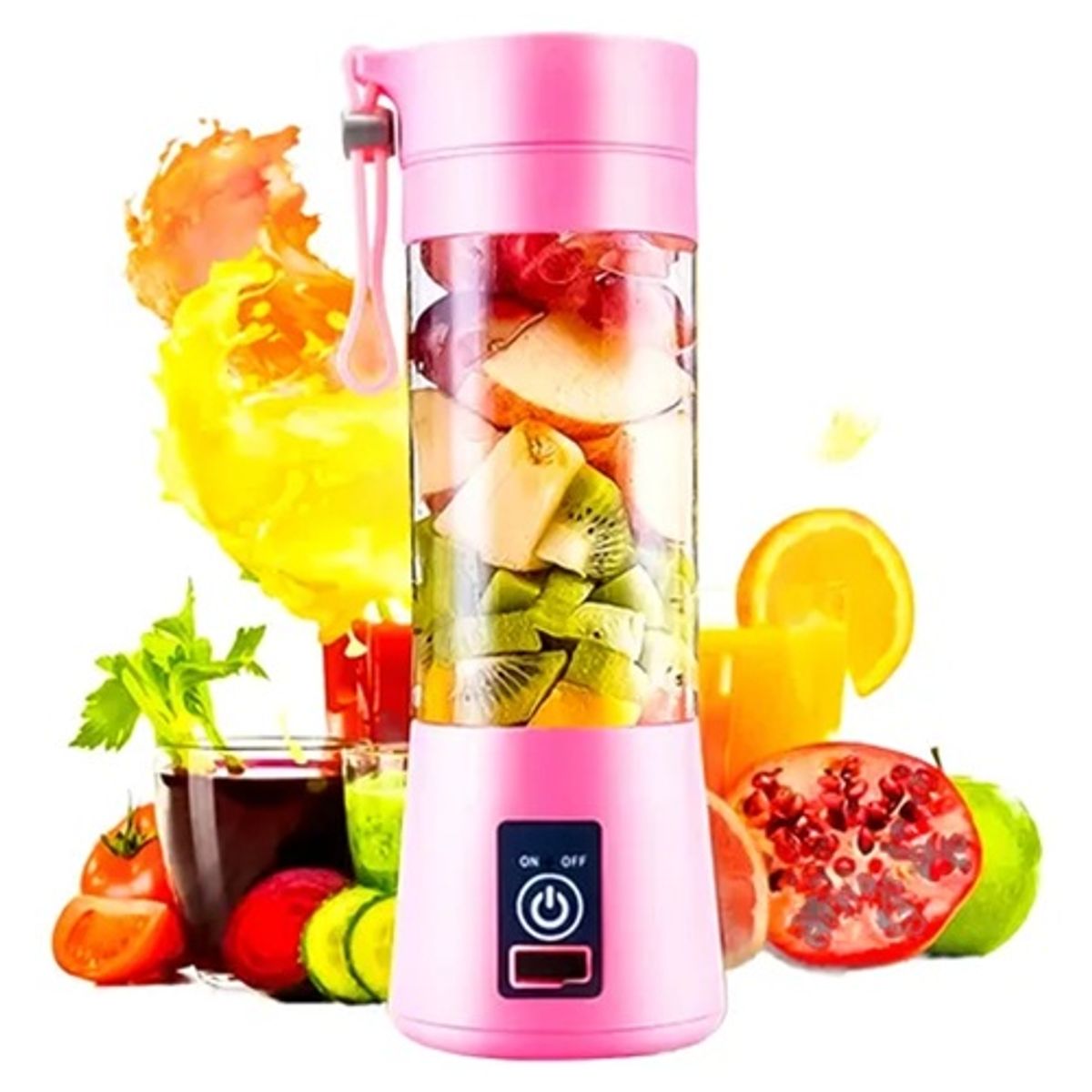 GENERICO - Batidora Juguera Portátil USB Recargable Violeta